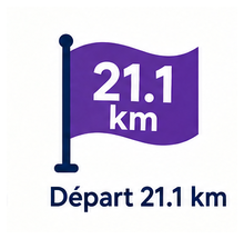 Départ semi-marathon — rue de l'Ange Gardien