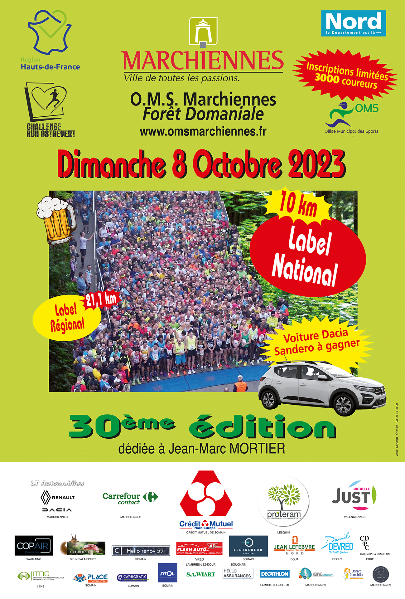 Affiche 10 21Km Marchiennes 2023 Affiche 10 21Km Marchiennes 2023