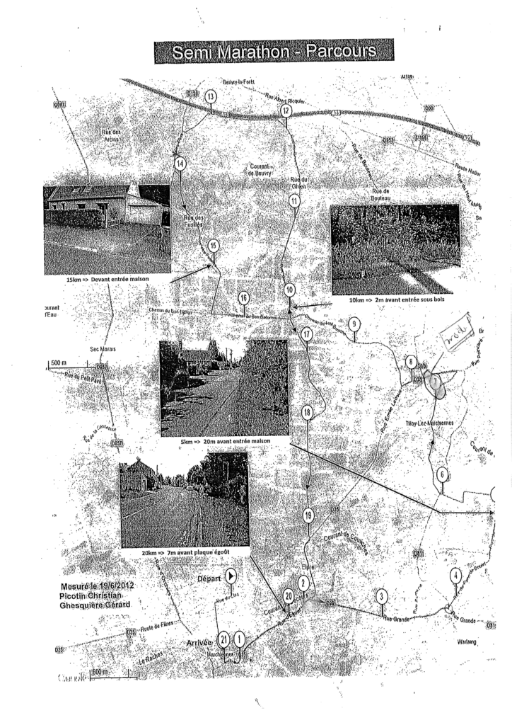 plan semi marathon Marchiennes 2024